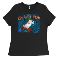 Black Creep It Real Ladies Tee - texasbilliewilder