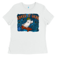 White Creep It Real Ladies Tee - texasbilliewilder