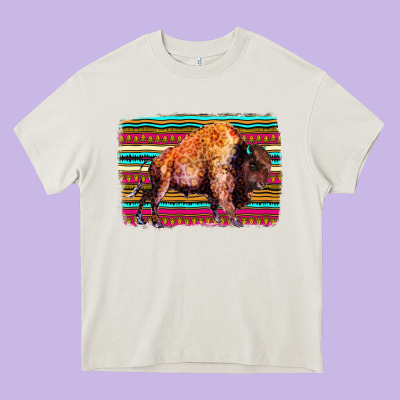 Aztec Buffalo Heavy Core Tee Designed By Bettercallsaul