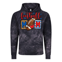 Cloud Black Football mom red and blue team color mother's day Vintage Hoodie - HowdyJamesFarm