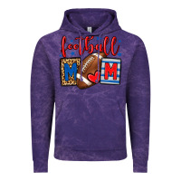 Cloud Purple Football mom red and blue team color mother's day Vintage Hoodie - HowdyJamesFarm
