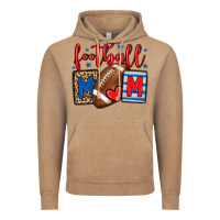 Vintage Coffee Football mom red and blue team color mother's day Vintage Hoodie - HowdyJamesFarm