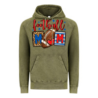 Vintage Olive Football mom red and blue team color mother's day Vintage Hoodie - HowdyJamesFarm