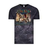 Cloud Black rockin around the christmas tree Vintage Tee - CowGirlArtShop