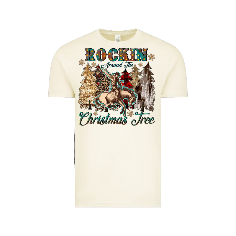 Rockin Around The Christmas Tree Vintage Tee by CowGirlArtShop | Teevron
