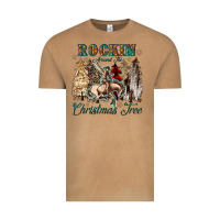 Vintage Camel rockin around the christmas tree Vintage Tee - CowGirlArtShop