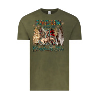 Vintage Olive rockin around the christmas tree Vintage Tee - CowGirlArtShop