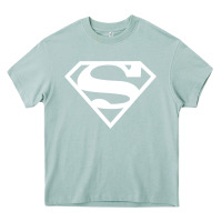 Arona Supergirl White & Pink Shield Heavy Core Tee - longCreatives