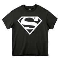 Supergirl White & Pink Shield Heavy Core Tee | Teevron