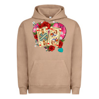 Pigment Burro playing cards roses and pearls Urban Hoodie - AdoDesignShop