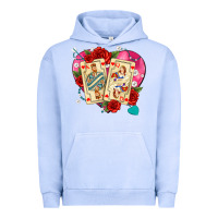 Pigment Grape Ice playing cards roses and pearls Urban Hoodie - AdoDesignShop