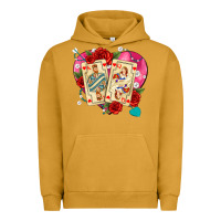 Pigment Peanut Butter playing cards roses and pearls Urban Hoodie - AdoDesignShop