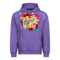 Tulip playing cards roses and pearls Urban Hoodie - AdoDesignShop