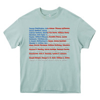 Arona List of Presidents of the United States, Gift Heavy Core Tee - longCreatives
