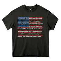 Asphalt List of Presidents of the United States, Gift Heavy Core Tee - longCreatives