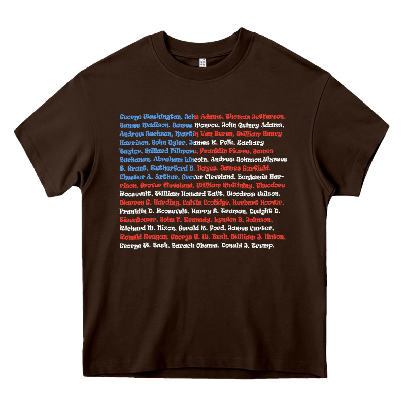 List Of Presidents Of The United States, Gift Heavy Core Tee by longCreatives | Teevron