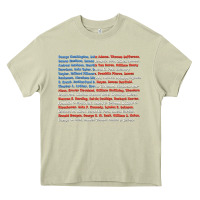 Mossy List of Presidents of the United States, Gift Heavy Core Tee - longCreatives