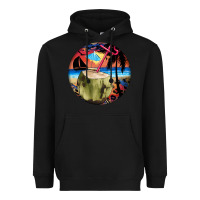 Black coconut drink colorful leopard Heavyweight Hoodie - BarkalooDesign