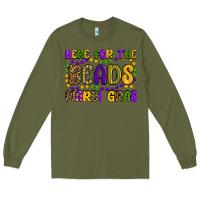 Army Green here for the beads mardi gras Long Sleeve Tee - OliviaCreatesArt
