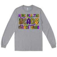 Heather Grey here for the beads mardi gras Long Sleeve Tee - OliviaCreatesArt