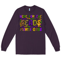 Plum here for the beads mardi gras Long Sleeve Tee - OliviaCreatesArt