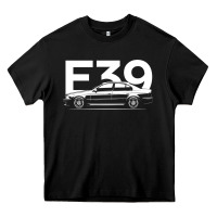 E39 5 Series  Car Silhouette Heavy Core Tee | Teevron