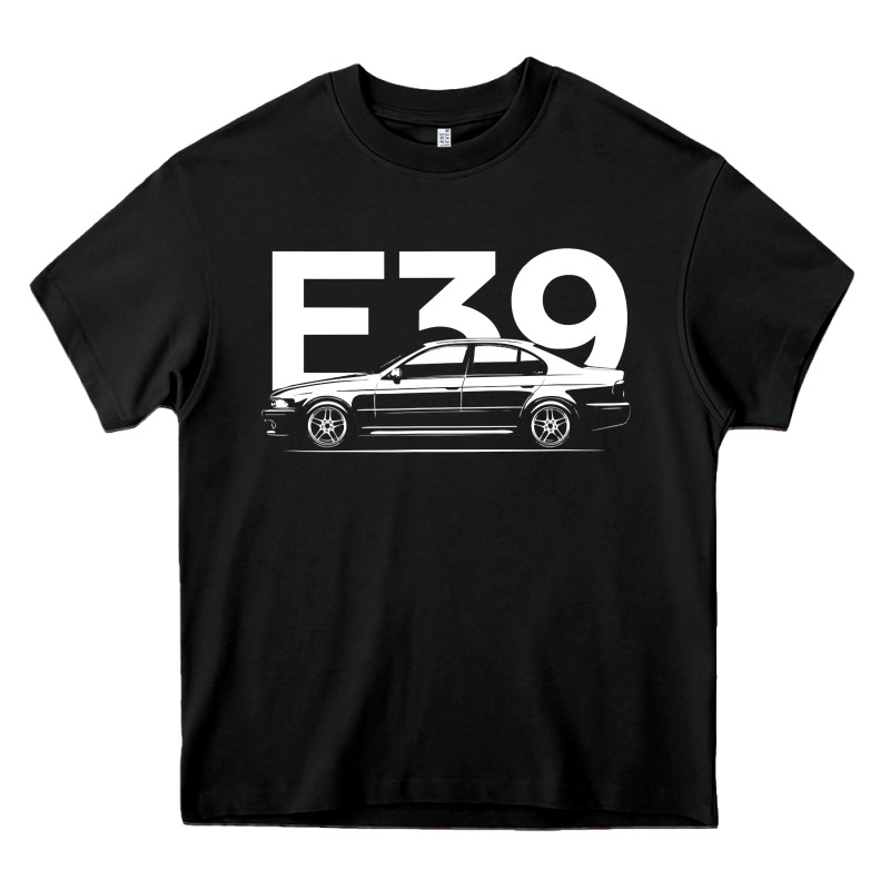 E39 5 Series  Car Silhouette Heavy Core Tee by longCreatives | Teevron