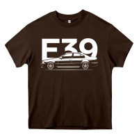 Chocolate Brown E39 5 Series  Car Silhouette Heavy Core Tee - longCreatives