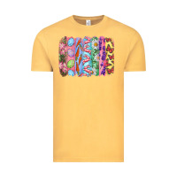 Vintage Mustard Easter Brushstrokes Vintage Tee - RanaPortraitStore