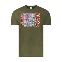 Vintage Olive Easter Brushstrokes Vintage Tee - RanaPortraitStore