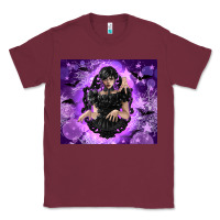 Burgundy gothic girl night Classic Tee - TumblerDesignByShophia