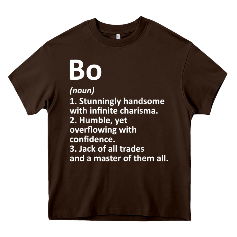 Bo Definition Personalized Name Funny Birthday Gift Idea Heavy Core Tee by longCreatives | Teevron