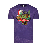 Cloud Purple texas christmas Vintage Tee - CowGirlArtShop