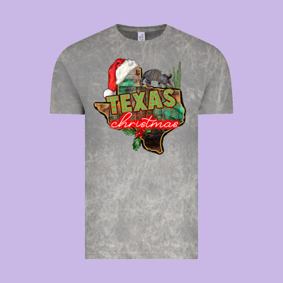 Texas Christmas Vintage Tee Designed By Cowgirlartshop