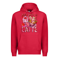 Cardinal Love You Latte Valentine Cupid Premium Hoodie - CowhideDigitalArt