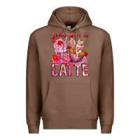 Chestnut Love You Latte Valentine Cupid Premium Hoodie - CowhideDigitalArt