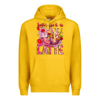 Lemon Love You Latte Valentine Cupid Premium Hoodie - CowhideDigitalArt