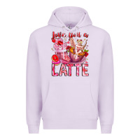 Lilac Love You Latte Valentine Cupid Premium Hoodie - CowhideDigitalArt