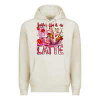 Oatmeal Heather Love You Latte Valentine Cupid Premium Hoodie - CowhideDigitalArt