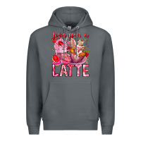 Rock Love You Latte Valentine Cupid Premium Hoodie - CowhideDigitalArt