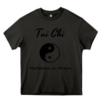 Asphalt Tai Chi T, Meditation In Motion, Martial Arts Gift Heavy Core Tee - longCreatives