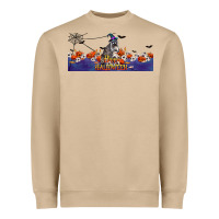 Mushroom Happy Halloween Raccon Heavyweight Sweatshirt - LillyAllenDesigns