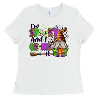 White I'm Spooky and I Gnome It Ladies Tee - texasbilliewilder
