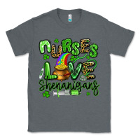 Charcoal Heather nurses love shenanigans st patricks day Classic Tee - Artiststas