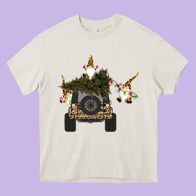 Gnomes Truck Car  Christmas Heavy Core Tee Designed By Bettercallsaul