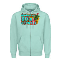 Seafoam raised 90's country guitar cactus sunflower's Zipper Hoodie - Artiststas