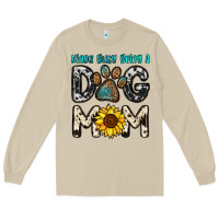 Mushroom kinda busy being a dog mom Long Sleeve Tee - OliviaCreatesArt