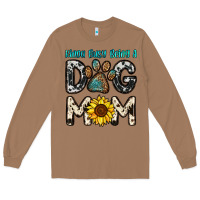 Toasted Coconut kinda busy being a dog mom Long Sleeve Tee - OliviaCreatesArt