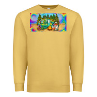 Antique Gold hippie soul license plate Premium Sweatshirt - BarkalooDesign