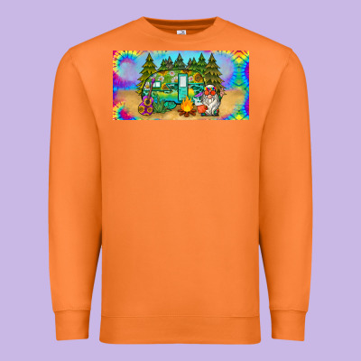 Hippie Soul License Plate Premium Sweatshirt Designed By Barkaloodesign